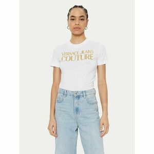 Versace Jeans Couture Póló 78HAHT01 Fehér Regular Fit kép