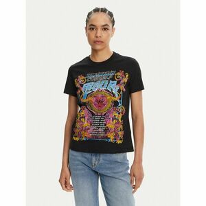 Versace Jeans Couture Póló 78HAHC03 Fekete Regular Fit kép