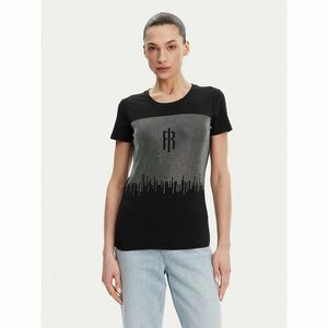 Fracomina Póló FP25ST3002J449N4 Fekete Regular Fit kép