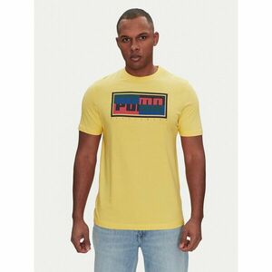 Puma Póló Graphics Box 684827 Sárga Regular Fit kép