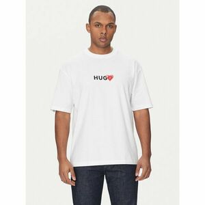 HUGO Póló Dewdam 50530557 Fehér Relaxed Fit kép