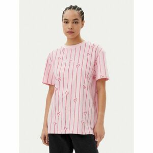 Karl Kani Póló Signature Heart Pinstripe Os 61300127 Rózsaszín Regular Fit kép