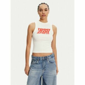 Tommy Jeans Felső DW0DW21339 Ekru Slim Fit kép