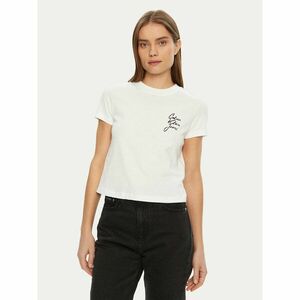 Calvin Klein Jeans Póló Script Institutional J20J224984 Fehér Slim Fit kép