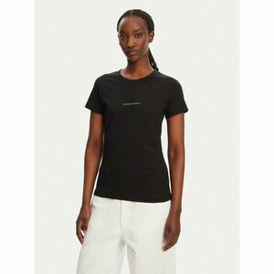 Calvin Klein Jeans Póló Monologo J20J223563 Fekete Slim Fit kép