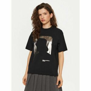 Karl Lagerfeld Jeans Póló A1W17032 Fekete Relaxed Fit kép