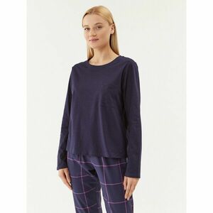 Triumph Pizsama felső Mix & Match LSL Top Chest Pocket 03 10216519 Sötétkék Regular Fit kép