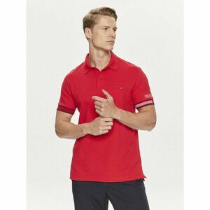 Tommy Hilfiger Pólóing Flag MW0MW34780 Piros Slim Fit kép