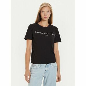 Tommy Hilfiger Póló Logo WW0WW40276 Fekete Regular Fit kép