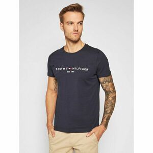 Tommy Hilfiger Póló Core Logo Tee MW0MW11465 Sötétkék Slim Fit kép