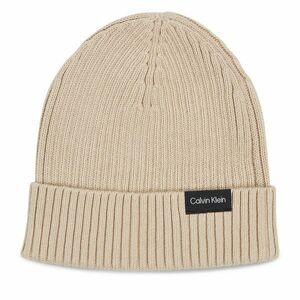 Sapka Calvin Klein Classic Cotton Rib Beanie K50K510982 Bézs kép