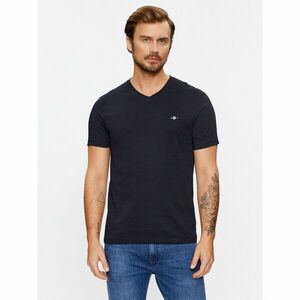 Gant Póló Shield 2003186 Fekete Slim Fit kép
