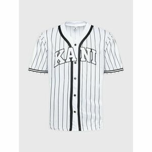 Karl Kani Póló Serif Pinstripe Baseball 6033361 Fehér Relaxed Fit kép