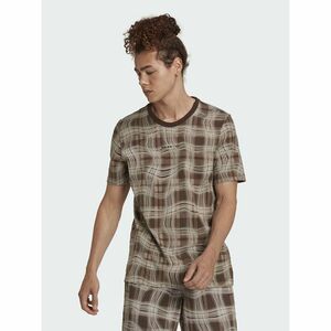 adidas Póló Reveal Allover Print HK2744 Barna Regular Fit kép