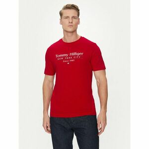 Tommy Hilfiger Póló Center Stack MW0MW38621 Piros Regular Fit kép