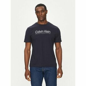 Calvin Klein Póló Double Logo K10K114149 Sötétkék Regular Fit kép