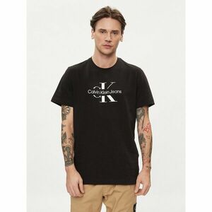 Calvin Klein Jeans Póló Distrupted J30J325190 Fekete Regular Fit kép