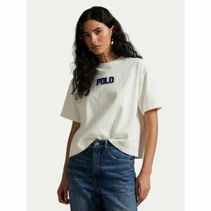 Polo Ralph Lauren Póló 211965119001 Ekru Oversize kép