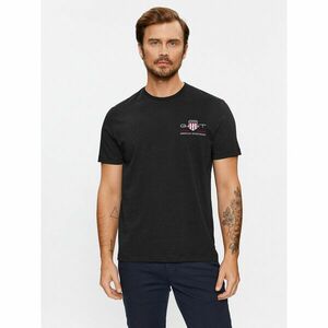 Gant Póló Reg Archive Shield Emb Ss 2067004 Fekete Regular Fit kép
