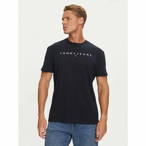 Tommy Jeans Póló Linear Logo DM0DM20744 Sötétkék Regular Fit kép