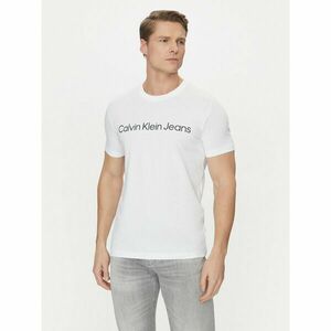 Calvin Klein Jeans Póló J30J322552 Fehér Slim Fit kép
