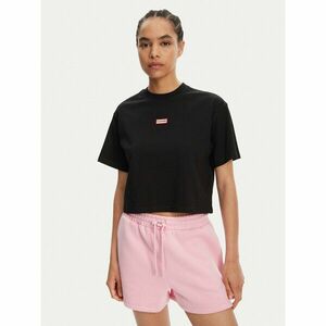 Hunter Póló Leona HARW0070251 Fekete Boxy Fit kép