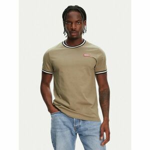 Hunter Póló Eigg Ringer HARM0032251 Khaki Regular Fit kép
