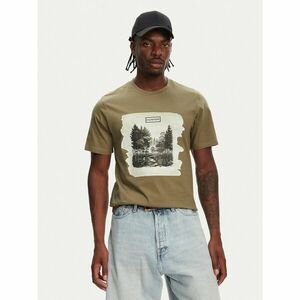 Hunter Póló Duart Graphic HARM0033251 Khaki Regular Fit kép