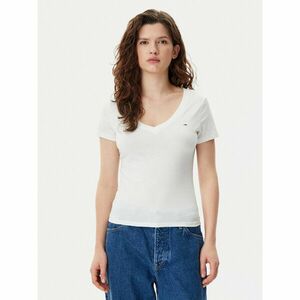 Tommy Jeans Póló DW0DW20458 Fehér Slim Fit kép