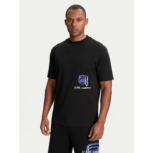 KARL LAGERFELD Póló 755144 553225 Fekete Regular Fit kép
