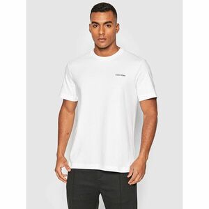Calvin Klein Póló Micro Logo Interlock K10K109894 Fehér Regular Fit kép