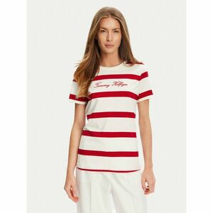 Tommy Hilfiger Póló Script WW0WW45746 Piros Regular Fit kép