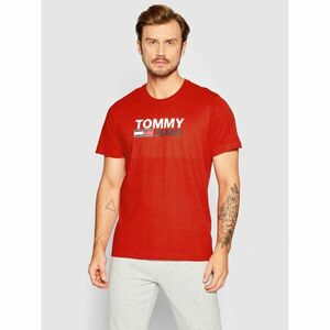 Tommy Jeans Póló Corp Logo DM0DM15379 Piros Regular Fit kép