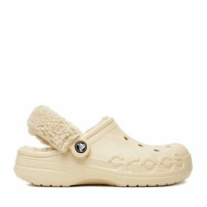 Papucs Crocs C-BAYA LINED FUZZ STRAP CLOG 206633-11S Bézs kép