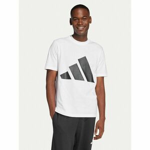adidas Póló Essentials Big Logo JE8943 Fehér Regular Fit kép