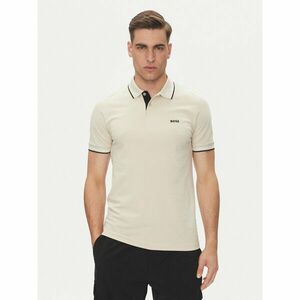 BOSS Pólóing Paul 50506193 Bézs Slim Fit kép