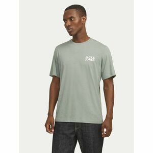 Jack&Jones Póló Corp Logo 12151955 Zöld Standard Fit kép