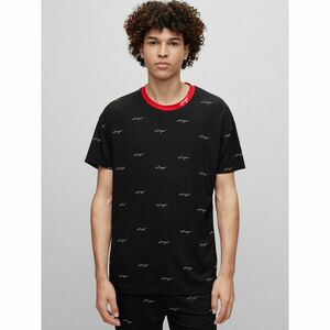 Hugo Pizsama felső 50490231 Fekete Relaxed Fit kép