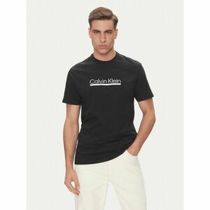 Calvin Klein Póló Outline Tape Graphic LV04RC852G Fekete Regular Fit kép