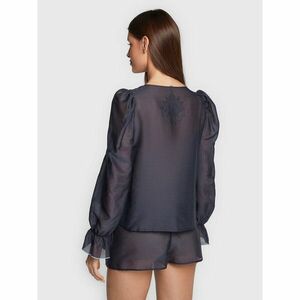 Undress Code Blúz Breakfast In Bed 489 Kék Relaxed Fit kép