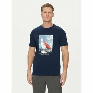 Tommy Hilfiger Póló Color Photo Print MW0MW38615 Sötétkék Regular Fit kép