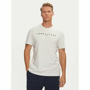 Tommy Jeans Póló Linear Logo DM0DM20744 Szürke Regular Fit kép