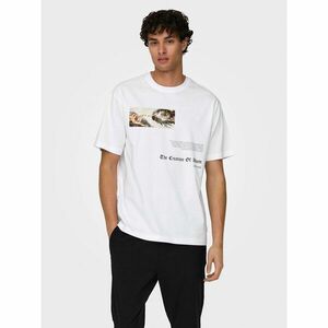 Only & Sons Póló Apoh 22028207 Fehér Relaxed Fit kép