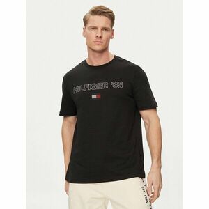 Tommy Hilfiger Póló 85' MW0MW34427 Fekete Regular Fit kép