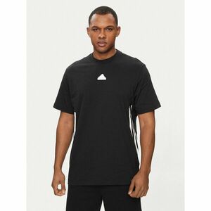 adidas Póló Future Icons 3-Stripes IR9166 Fekete Loose Fit kép