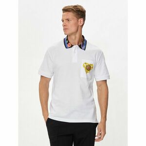 Versace Jeans Couture Pólóing 76GAGT11 Fehér Regular Fit kép