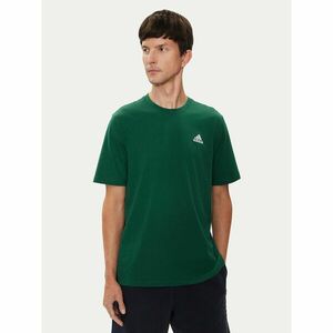 adidas Póló Essentials Single Jersey Embroidered Small Logo IJ6111 Zöld Regular Fit kép