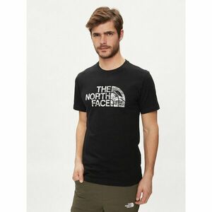 The North Face Póló Woodcut Dome NF0A87NX Fekete Regular Fit kép