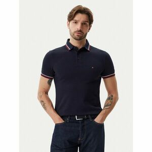 Tommy Hilfiger Pólóing Tipped MW0MW37346 Sötétkék Slim Fit kép