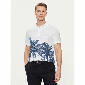 Tommy Hilfiger Pólóing Palm Print MW0MW34758 Fehér Regular Fit kép